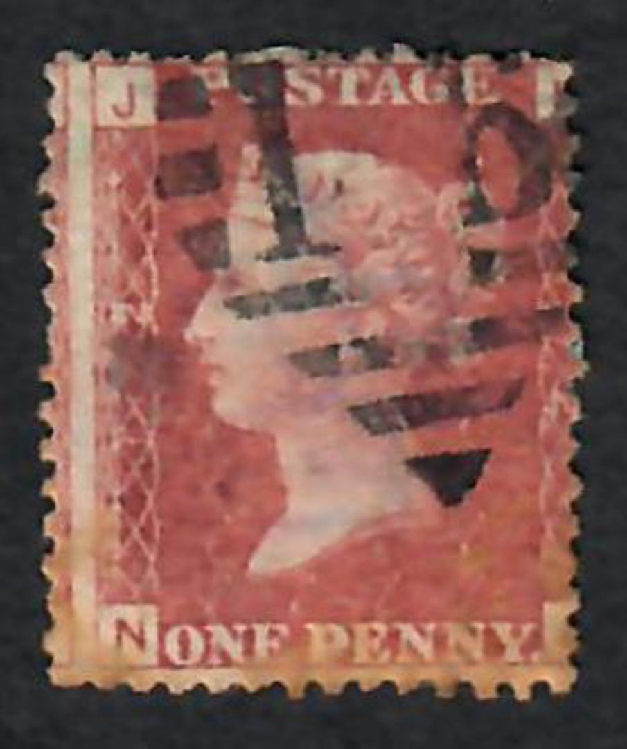 GREAT BRITAIN 1858 1d Red Plate 171 Letters CDDC. - 70171 - Used image 0