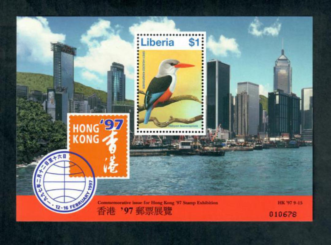 LIBERIA 1997 Hong Kong  '97 International Stamp Exhibition. Miniature sheet. - 50601 - UHM image 0