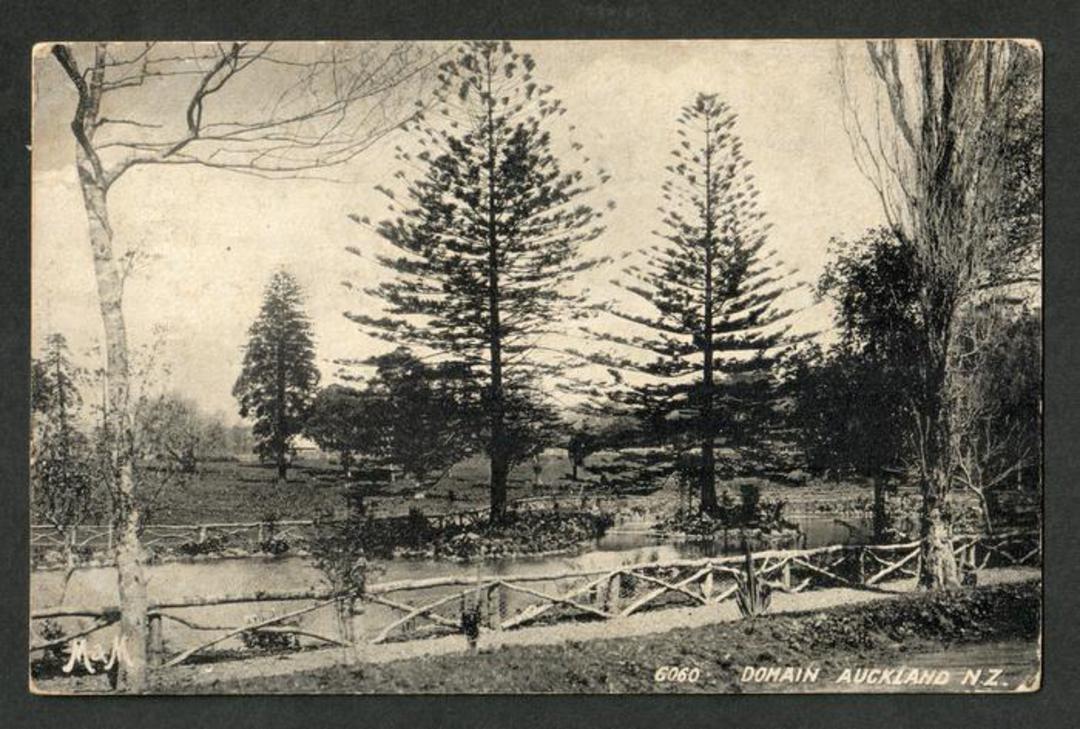 Postcard by Muir & Moodie of The Domain Auckland. - 45264 - Postcard image 0