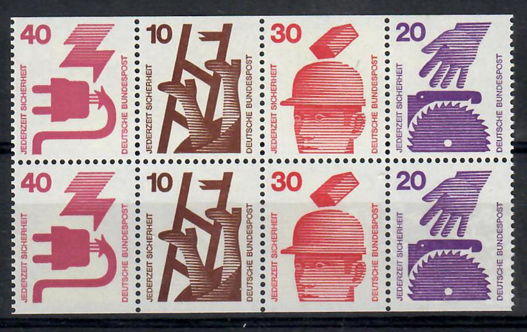 WEST GERMANY 1971 Accident Prevention Booklet Pane. - 22076 - UHM image 0