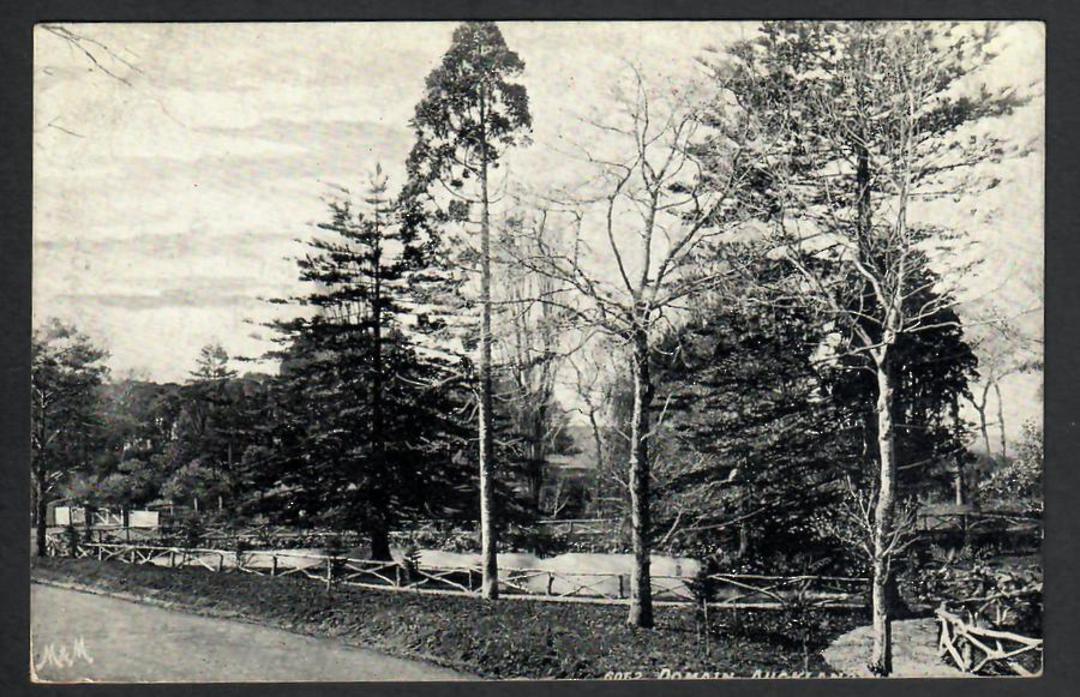 Postcard by Muir & Moodie of the Domain Auckland. - 45270 - Postcard image 0