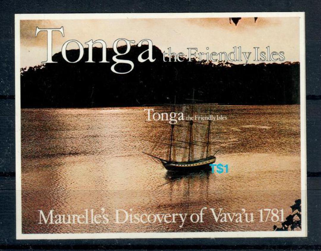 TONGA 1981 Bicentenary of Maurelle's Discovery of Vava'u. Miniature sheet. - 21473 - UHM image 0