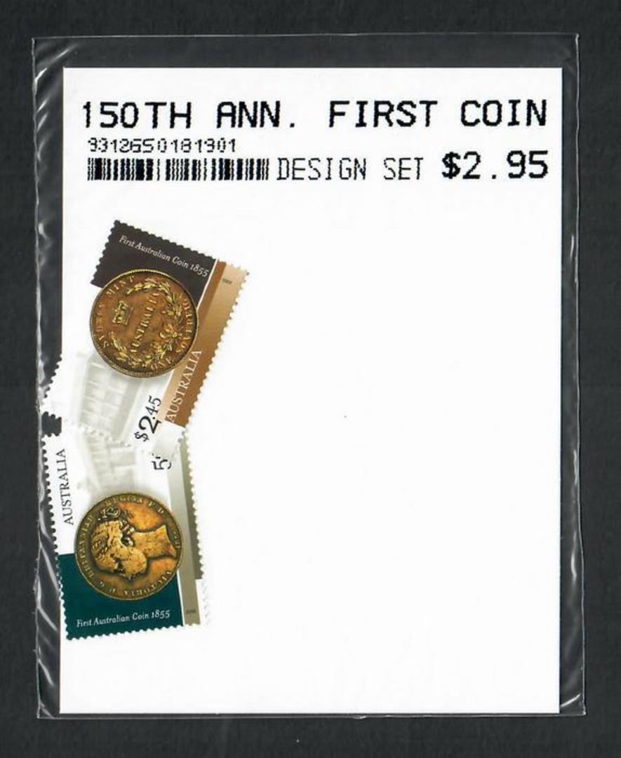 AUSTRALIA 2005 150th Anniversary of the First Australian Coin. Set of 2. - 32233 - UHM image 0