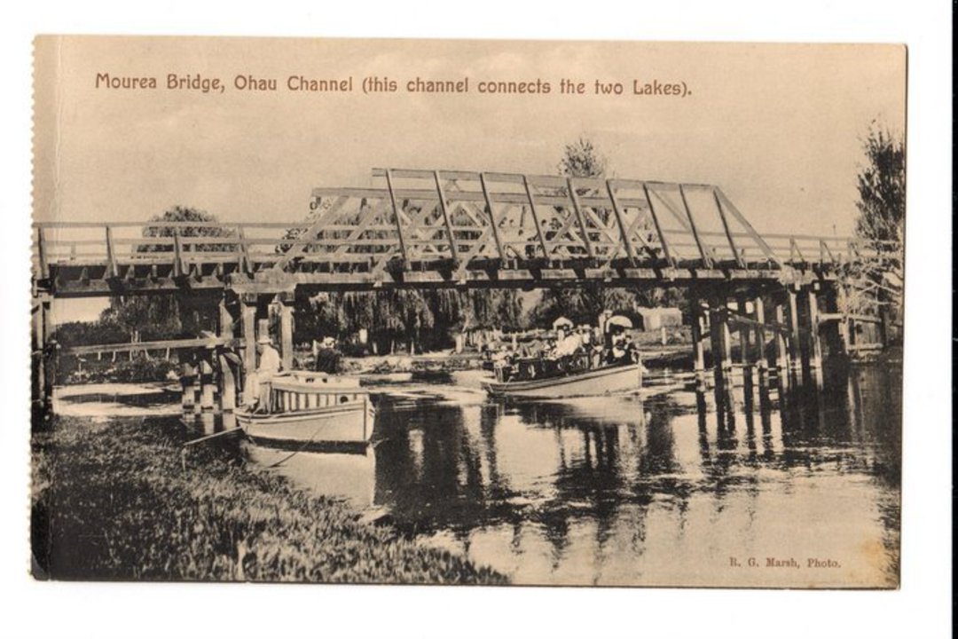 Postcard by Marsh of Mourea Bridge Ohau Channel. - 246142 - Postcard image 0