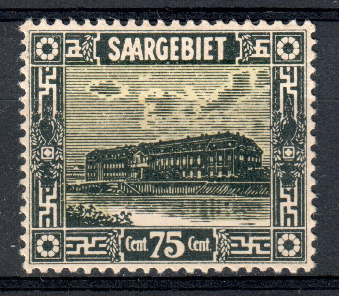 SAAR 1923 Definitive 75c Blackish Green and Yellow. - 75425 - Mint image 0