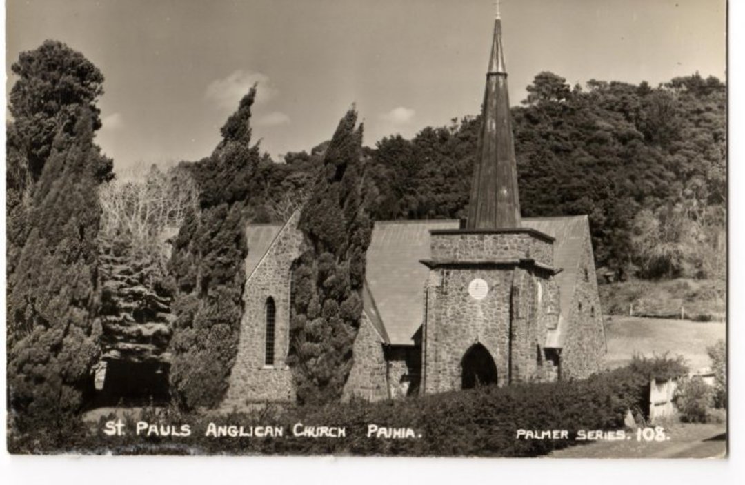 Real Photograph by T G Palmer & Son of Paihia Anglican Church. - 44917 - image 0
