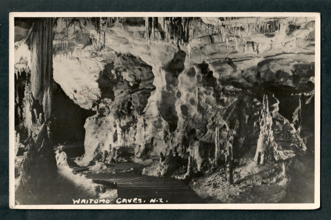 Real Photograph by N S Seaward of Waitomo Caves. - 46454 - Postcard image 0
