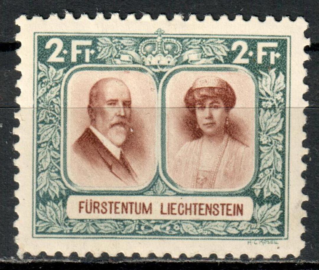 LIECHENSTEIN 1930 Definitive 2fr Red-Brown. and Deep Bluish Green. - 78865 - Mint image 0