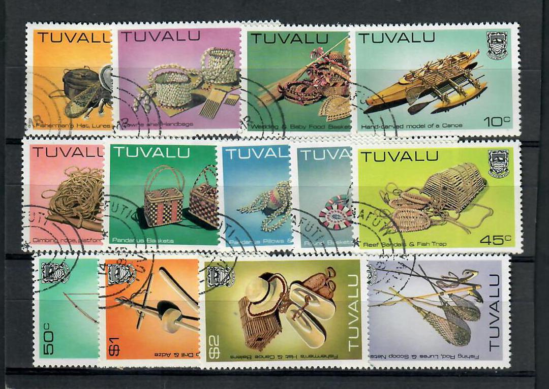 TUVALU 1983 Handicrafts. Original set of 13. - 21750 - VFU image 0
