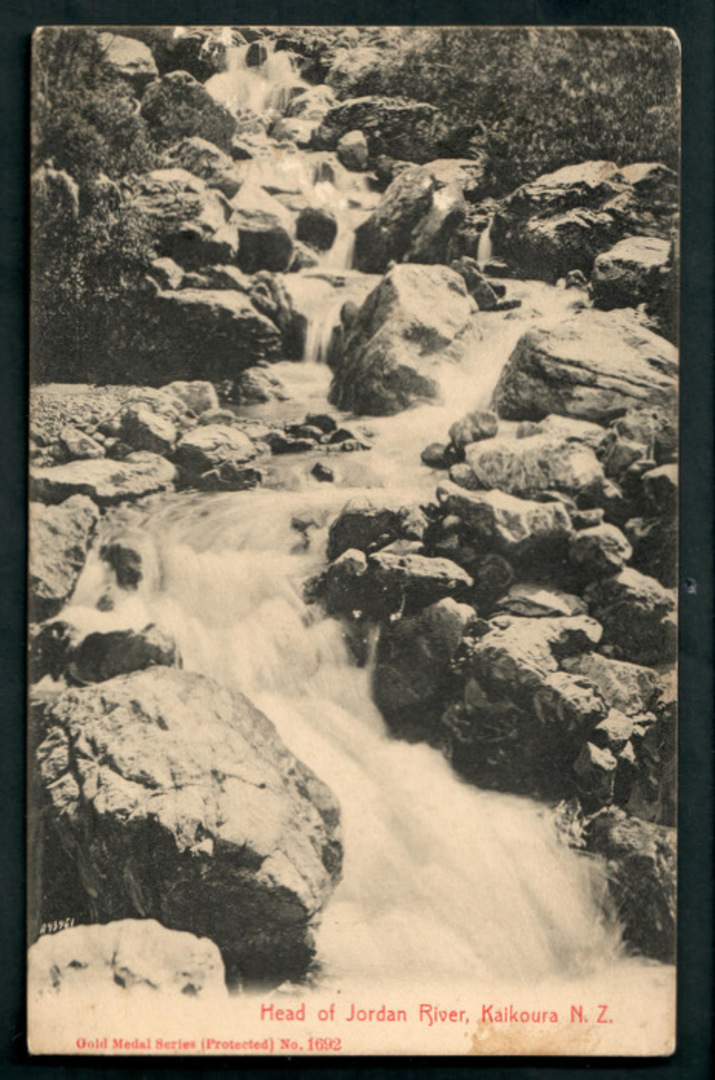Postcard of the Head of the Jordan River Kaikoura. Some adhesion on the reverse. - 48710 - Postcard image 0