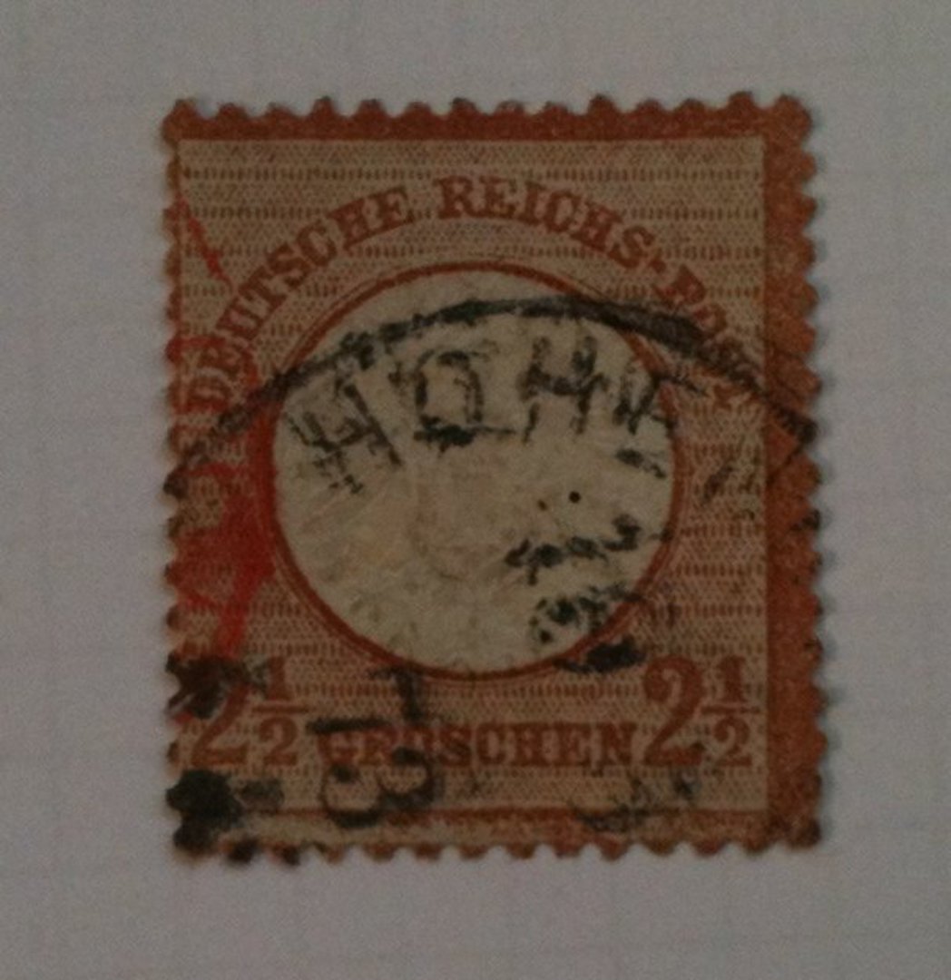 GERMANY 1872 Definitive Thaler Currency Large Shield 2½gr Chestnut. - 76021 - Used image 0
