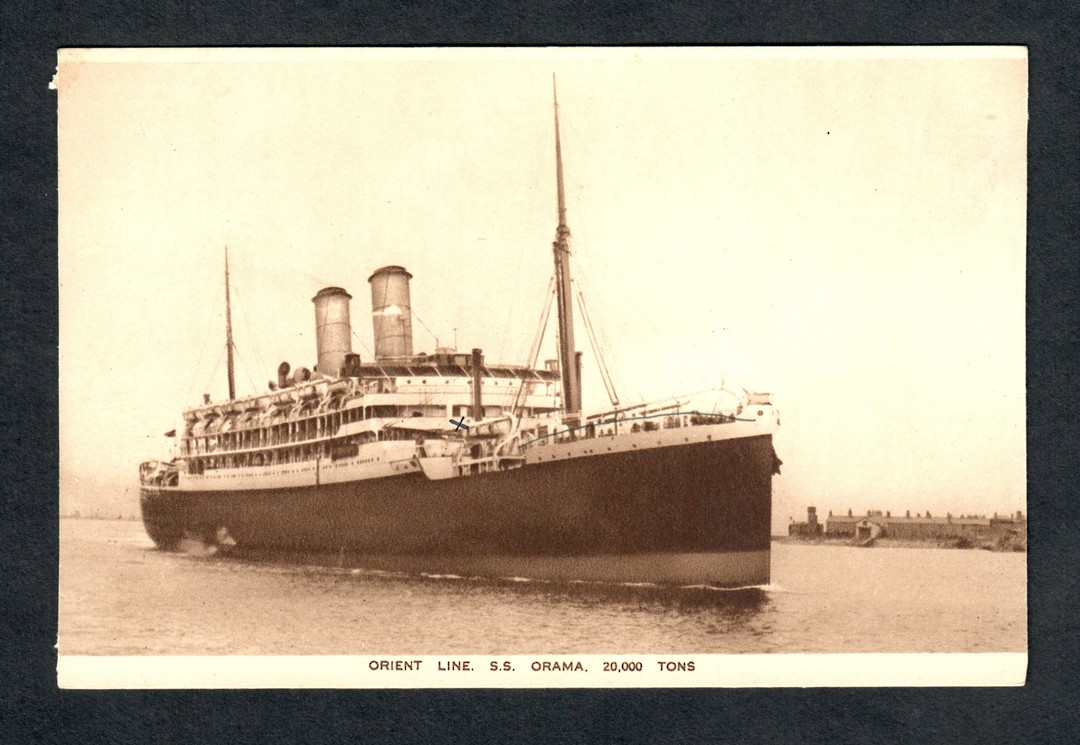 Real Photograph of Orient Line S S Orama. - 40480 - Postcard image 0