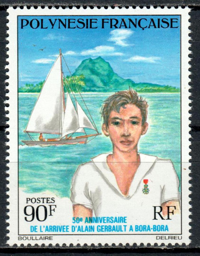 FRENCH POLYNESIA 1976 50th Anniversary of the Arrival of Alain Gerbault at BoraBora. - 75399 - UHM image 0