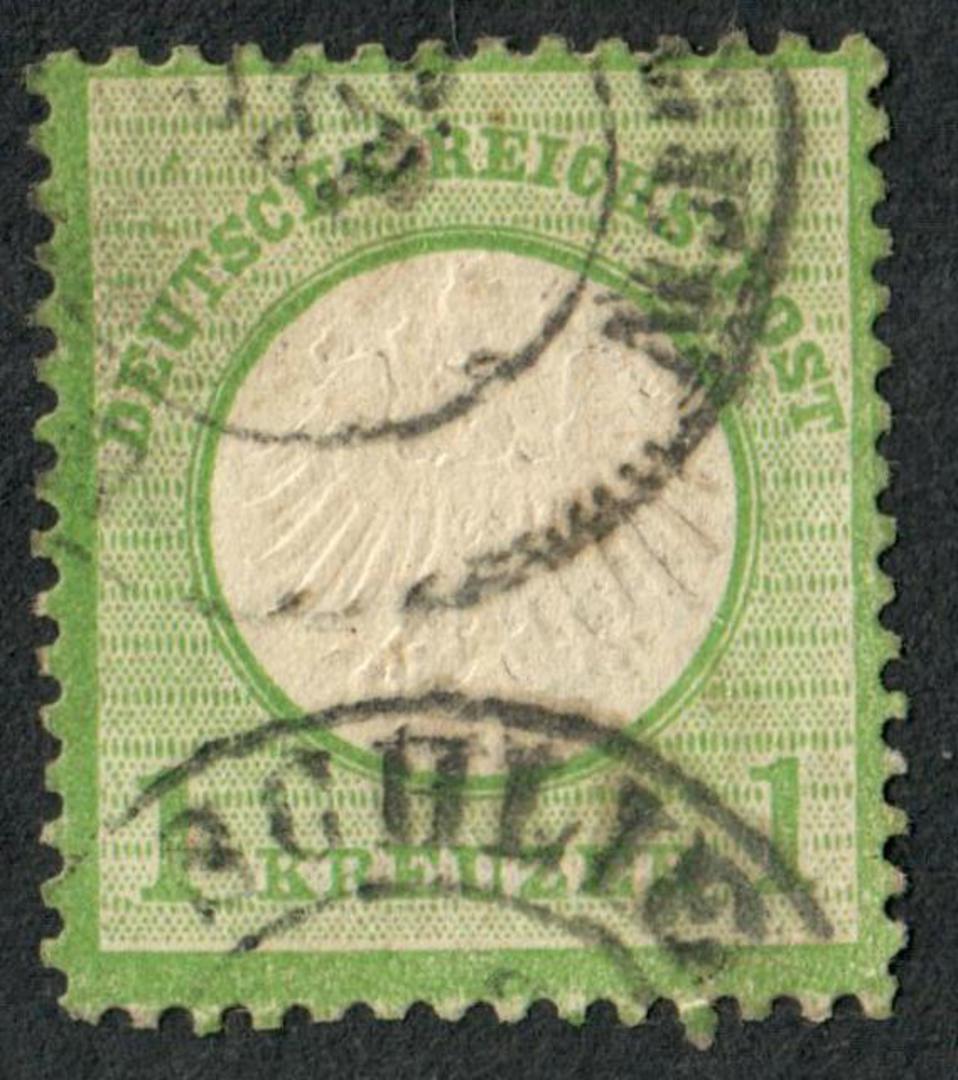 GERMANY 1872 Definitive Guilden currency Small Shield 1k Yellow-Green. - 76031 - GU image 0
