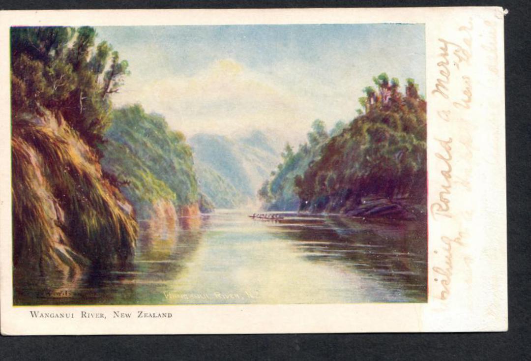 Art card of the Wanganui River. - 47107 - Postcard image 0