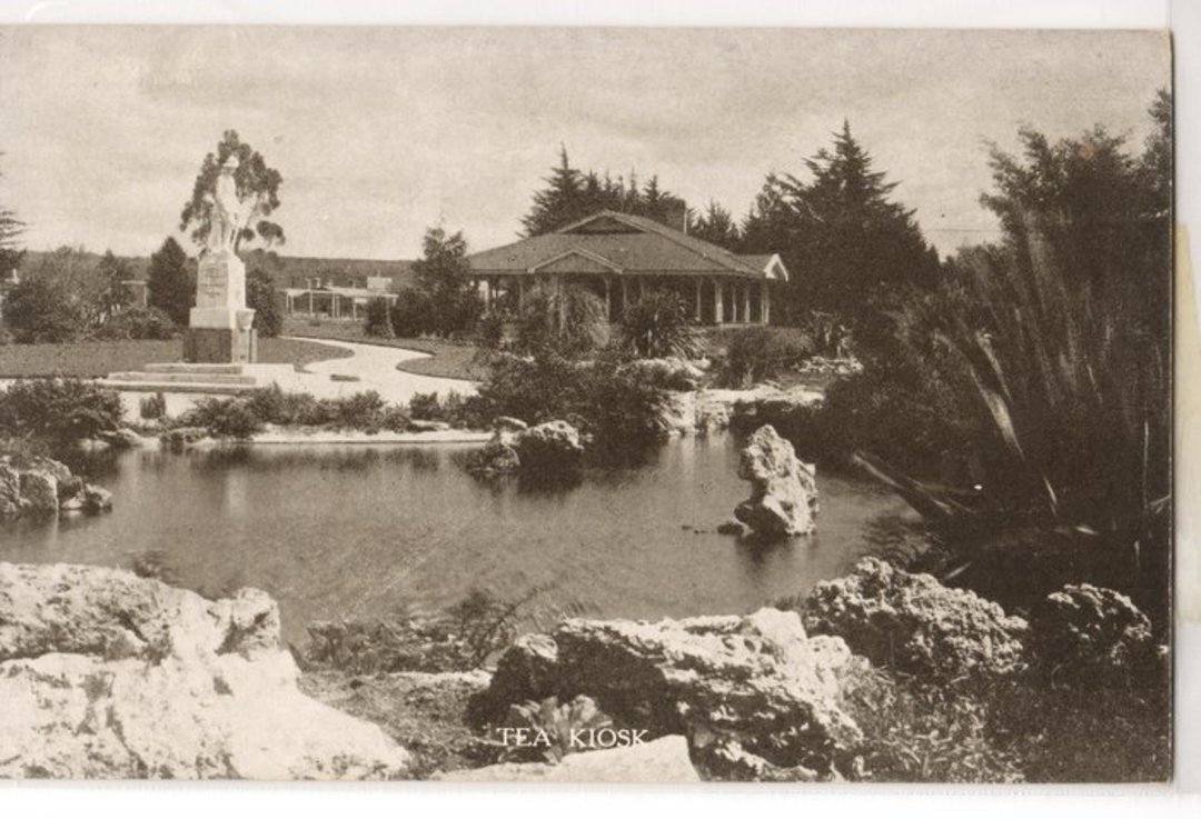 Postcard of Tea Kiosk (Sanatorium Grounds Rotorua). - 245970 - Postcard image 0