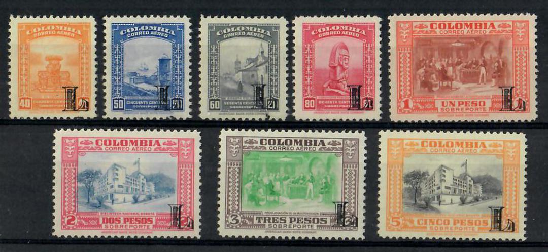 COLOMBIA Private Air Company LANSA 1951 Definitives. Set of 8. - 24885 - UHM image 0