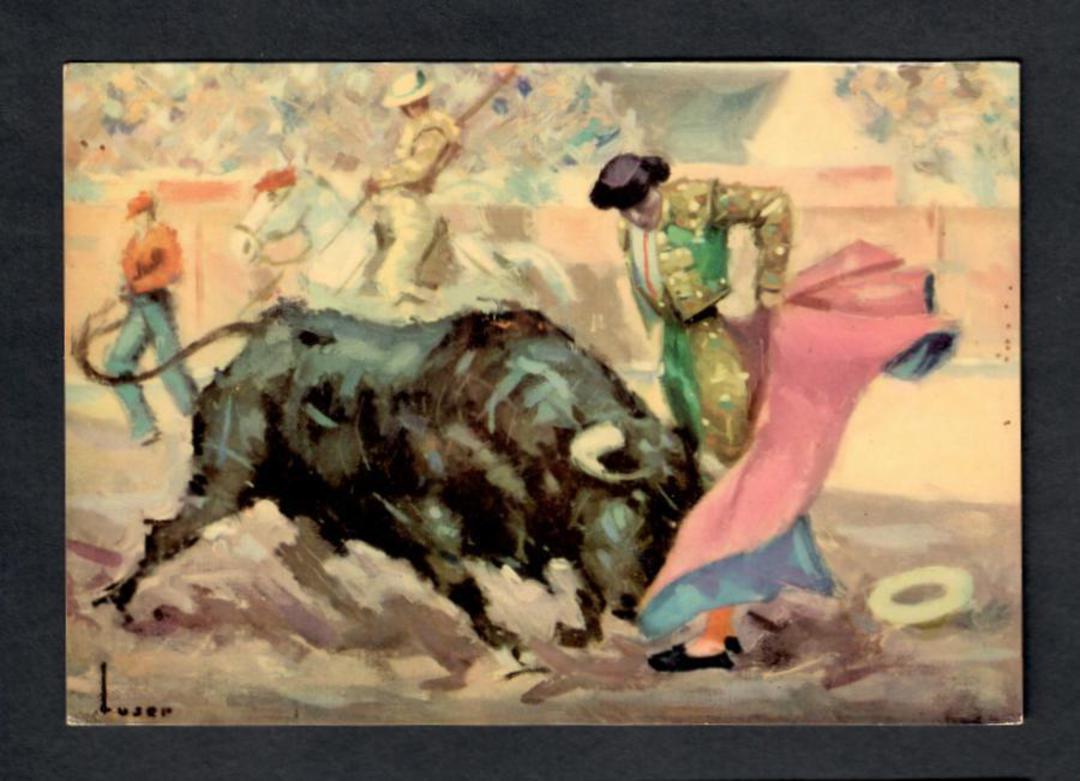 SPAIN Modern Coloured Postcard of Paintings of Bullfighting. Set of 9. - 444796 - Postcard image 0