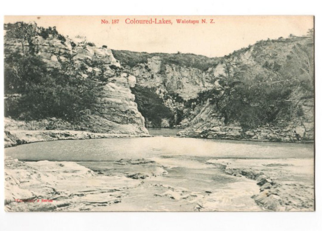Postcard of Coloured Lakes Waiotapu. - 45936 - Postcard image 0