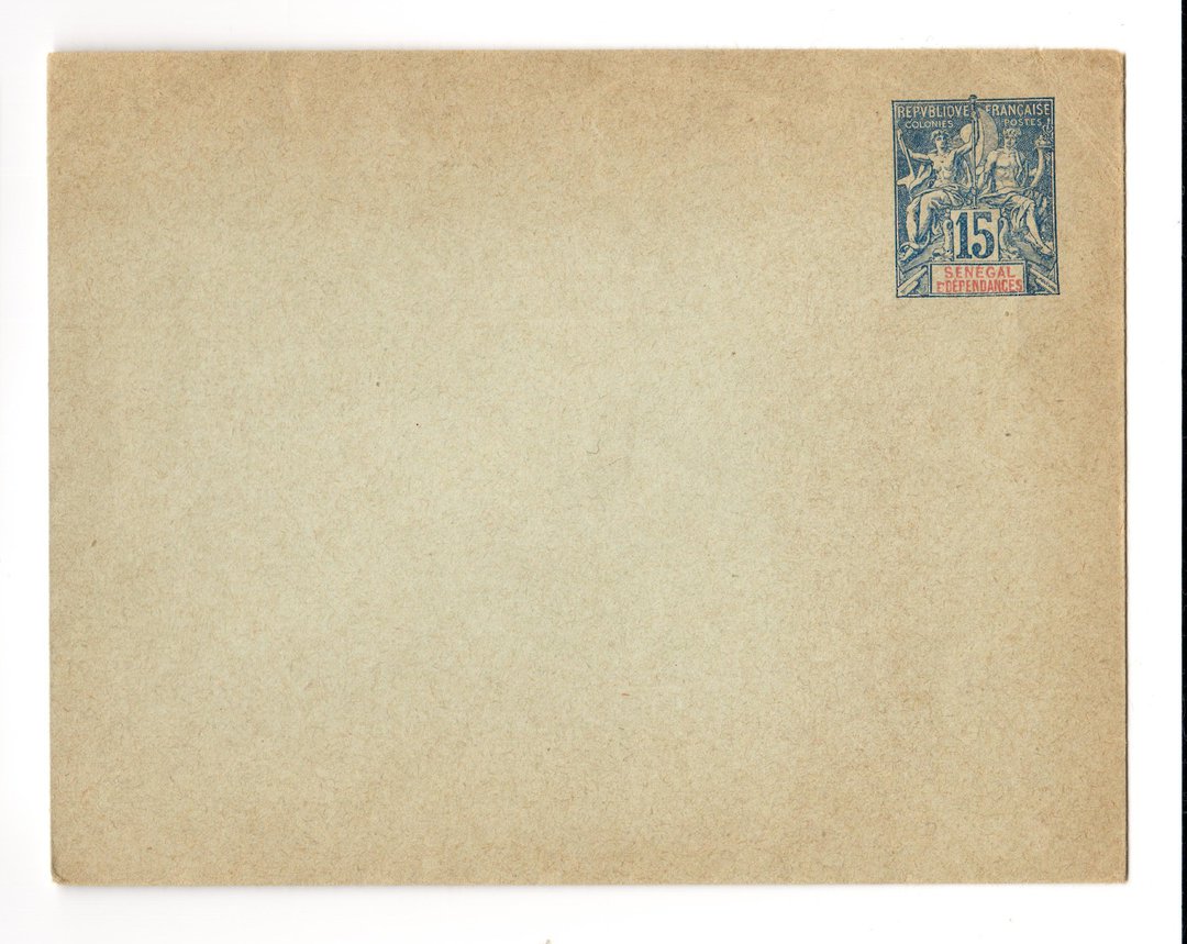 SENEGAL 1895 Postal Stationery 15c Blue. Unused. - 38188 - PostalHist image 0