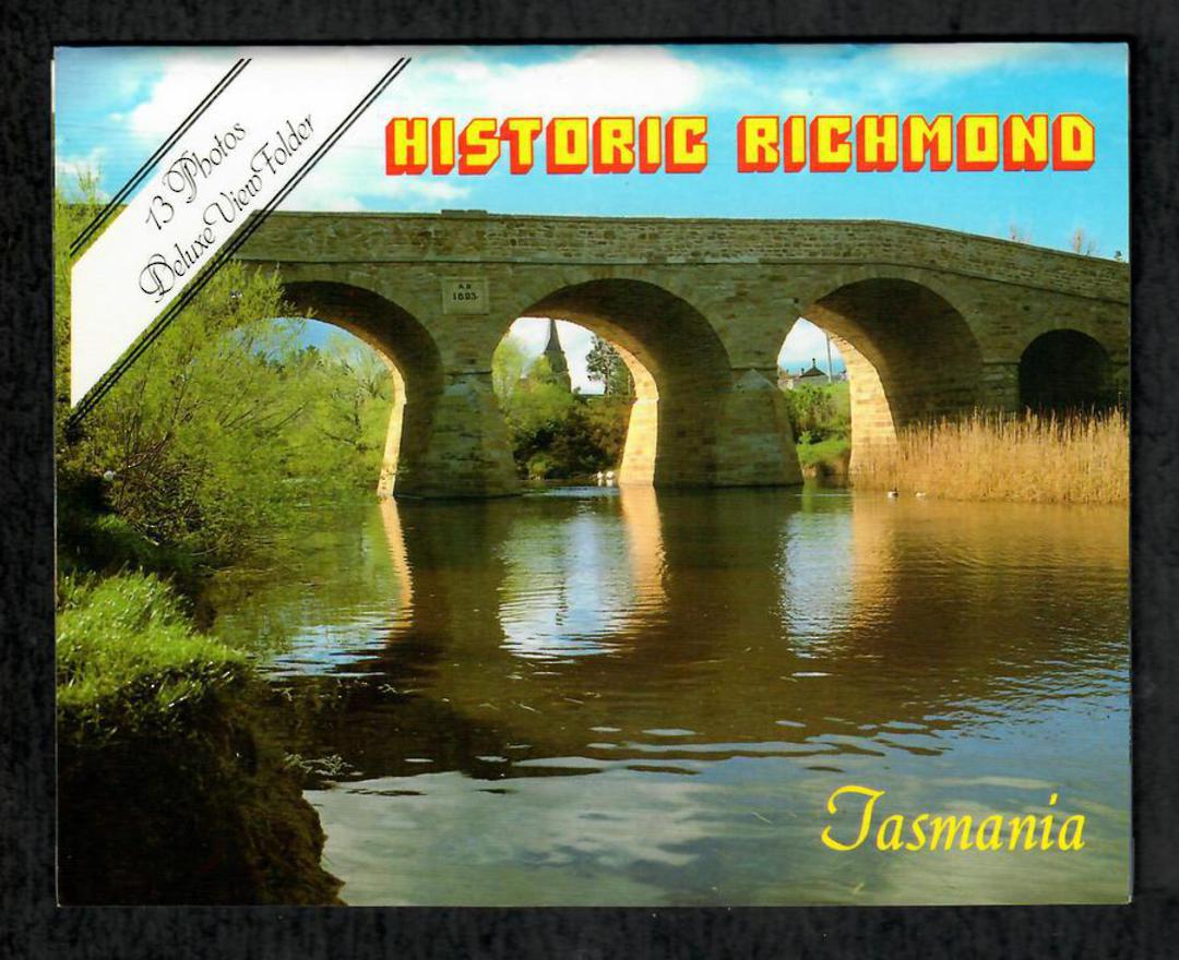 TASMANIA Delux view folder of Richmond including Bridge. - 444970 - Postcard image 0