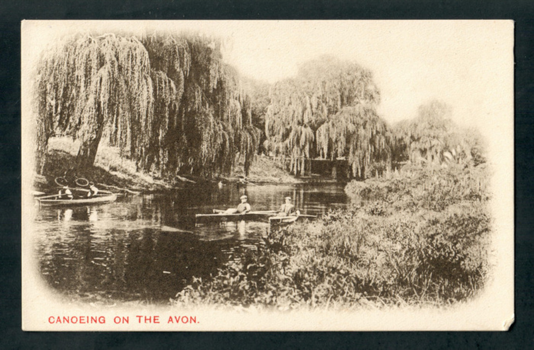 Early Undivided Postcard. Canoeing on the Avon. - 248354 - Postcard image 0