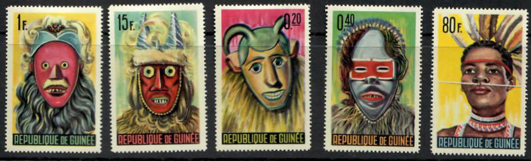 GUINEA 1965 Masks and Dancers. Set of 12. - 24934 - Mint image 1