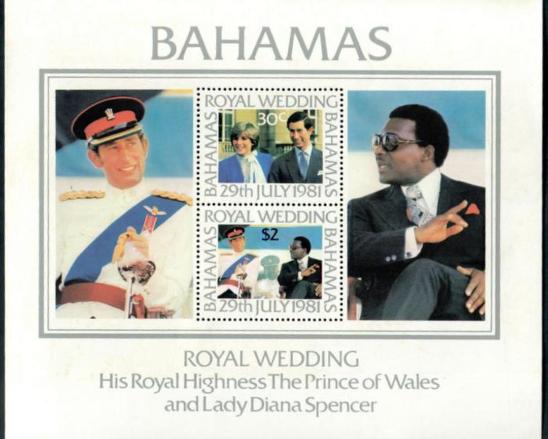 BAHAMAS 1981 Royal Wedding of Prince Charles and Lady Diana Spencer. Miniature sheet. - 50041 - UHM image 0