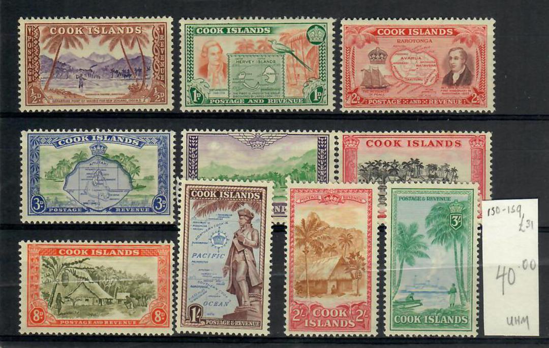 COOK ISLANDS 1949 Definitives. Set of 10. - 21781 - UHM image 0