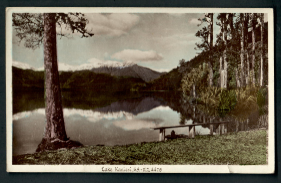 Tinted Postcard by  A B Hurst & Son of Lake Kanieri - 48788 - Postcard image 0