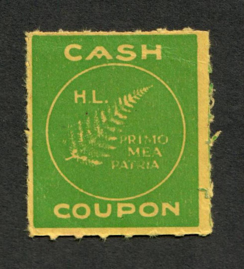 NEW ZEALAND 1940 Hay Coupon Green on yellow. - 74971 - Cinderellas image 0