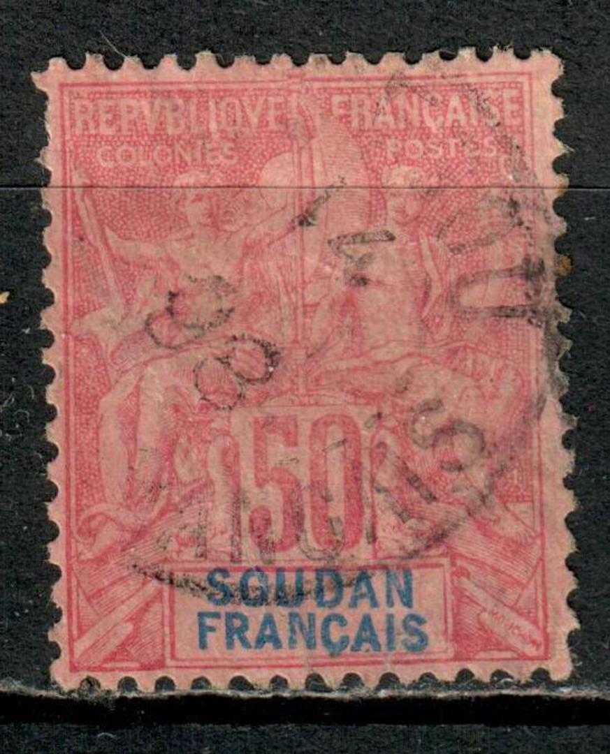 FRENCH SUDAN 1894 Definitive 50c Carmine on rose. - 75862 - VFU image 0