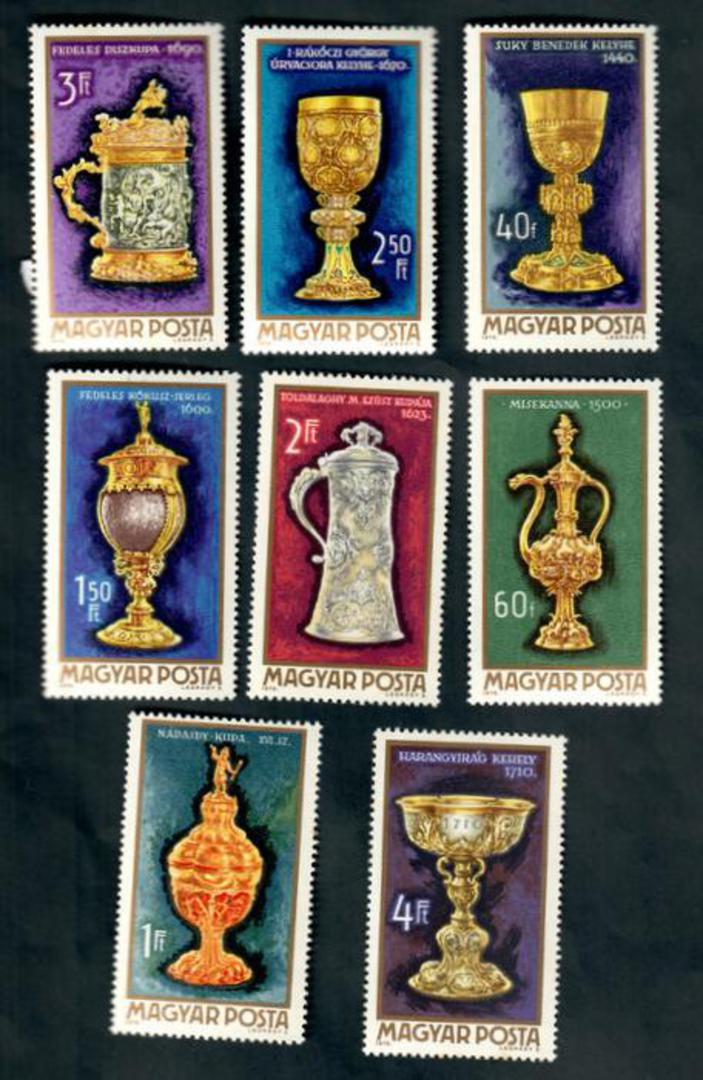 HUNGARY 1970 Treasures from Budapest Museum. Set of 8. - 50059 - UHM image 0