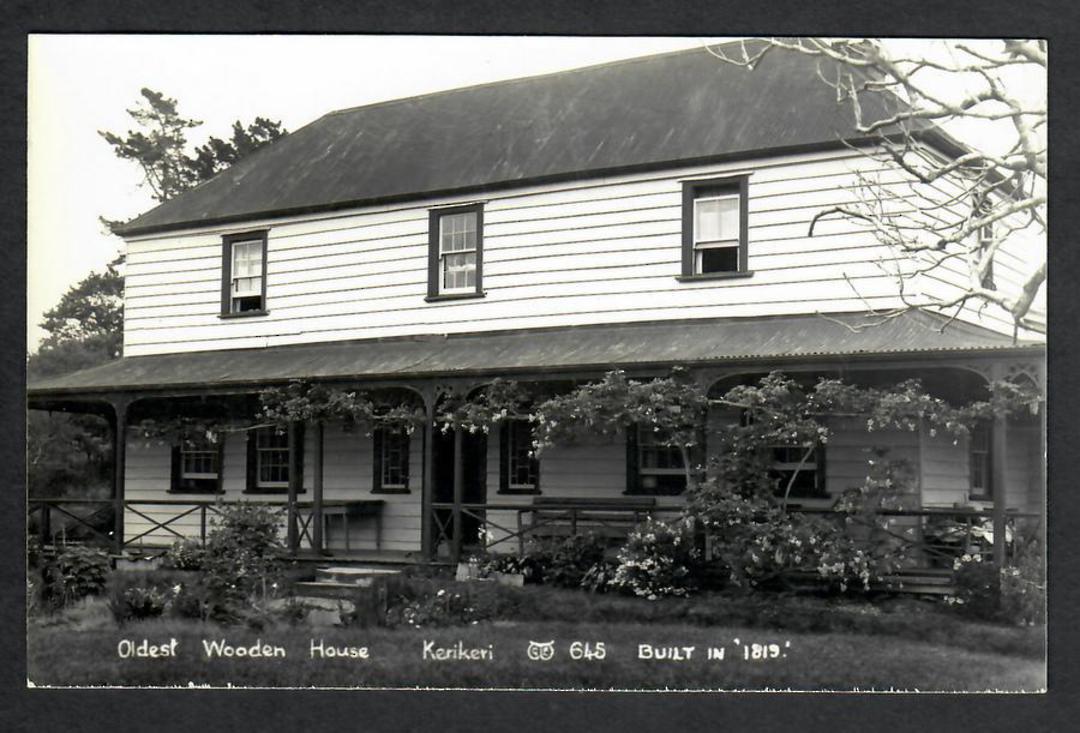 Real Photograph by G E Woolley of Oldest Wooden House Kerikeri. - 44934 - Postcard image 0