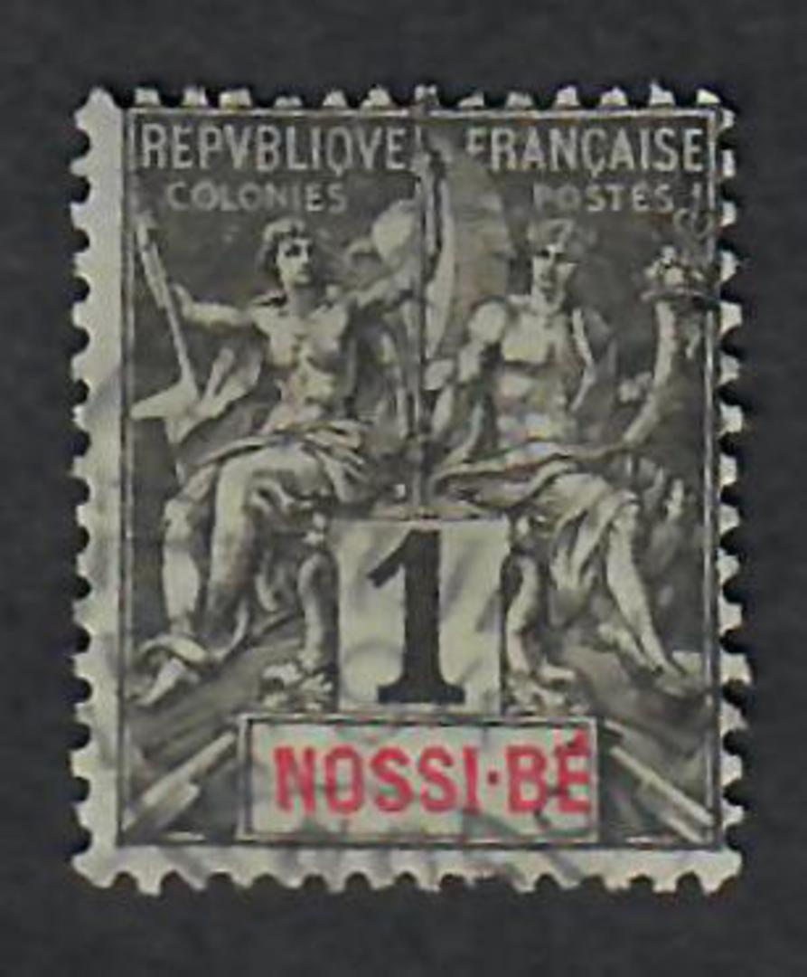 NOSSI-BE 1894 Definitives Mixed Set of 13. The higher values are all mint. - 22326 - Mixed image 1