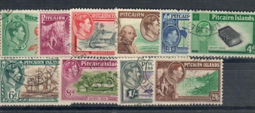 PITCAIRN ISLANDS 1940 Geo 6th Definitives. Set of 10. Scott 1-8 $US 25.80. - 21271 - FU image 0
