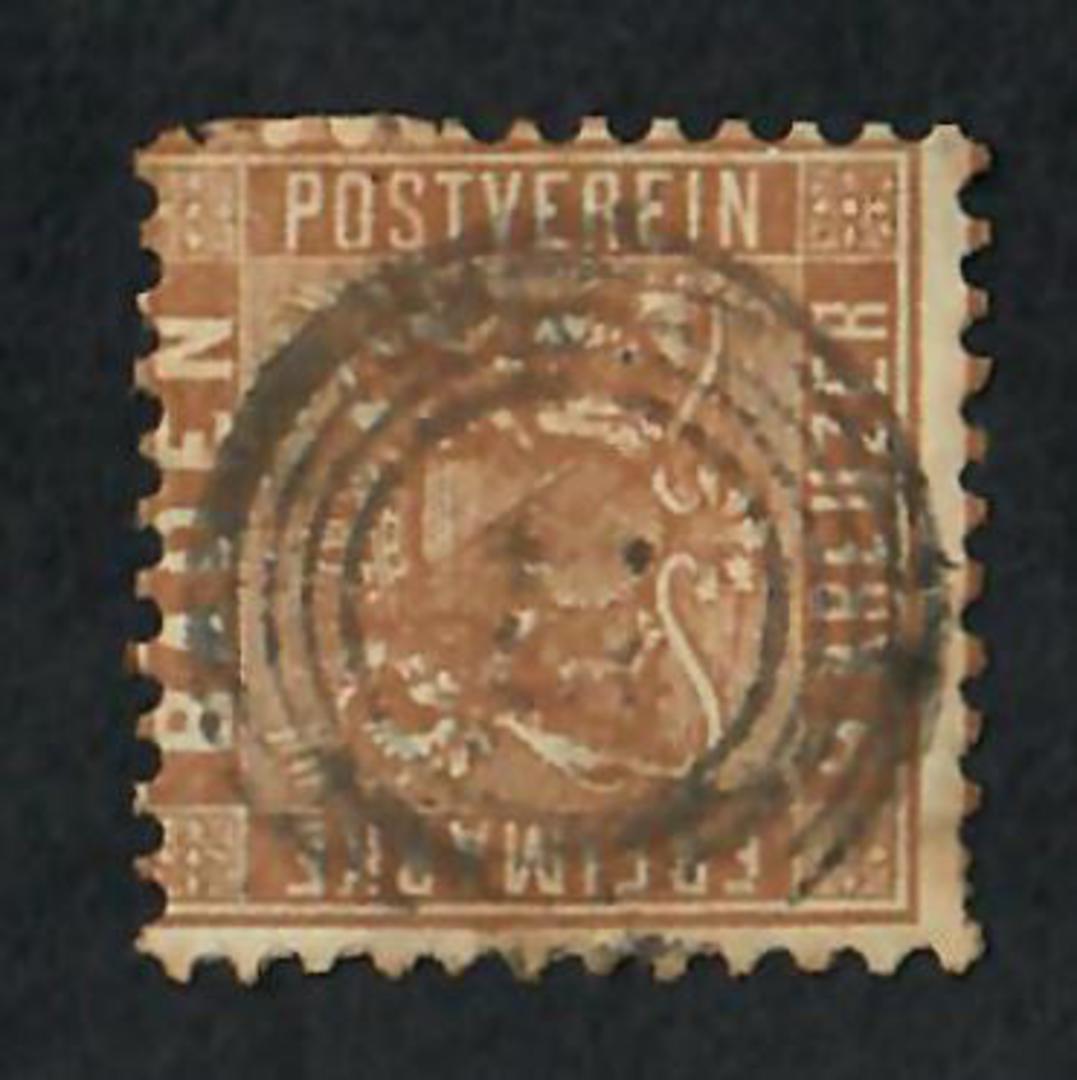 BADEN 1862 Definitive 9k Yellow-Brown. - 75456 - Used image 0