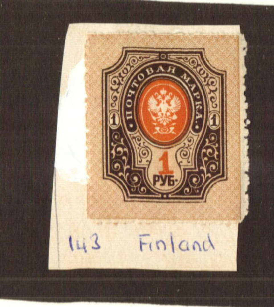 FINLAND 1891 Definitive 1r Orange and Brown. - 71438 - LHM image 0