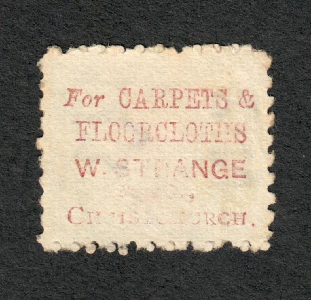 NEW ZEALAND 1882 Victoria 1st Second Sideface 2½d Blue.  Perf 10. For Carpets and Floorcoaters ................. - 3985 - FU image 1