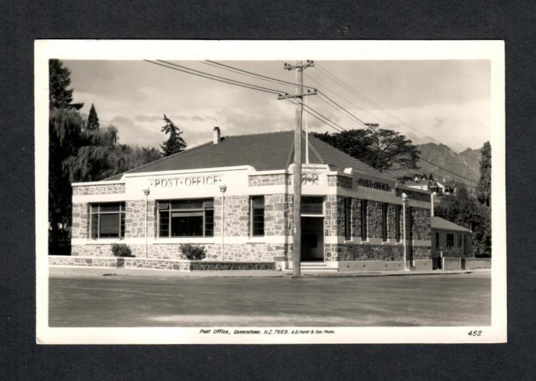 Real Photograph by A B Hurst & Son of the Post Office Queenstown. - 49465 - Postcard image 0