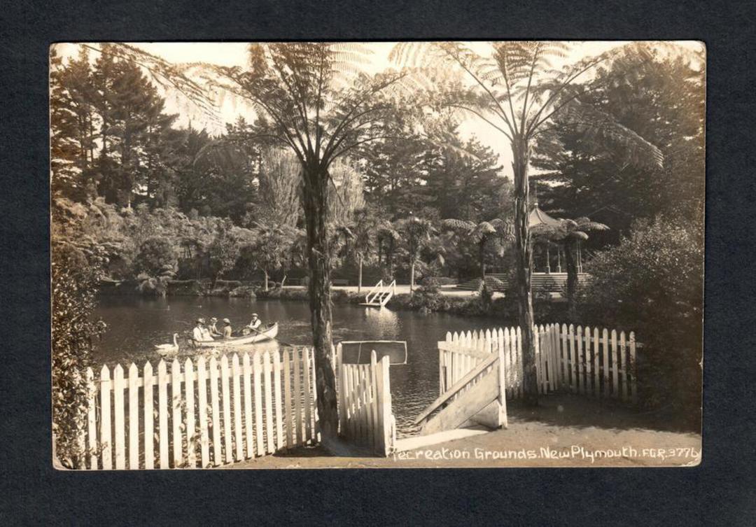 Real Photograph by Radcliffe of the Recreation Grounds New Plymouth. - 47020 - Postcard image 0