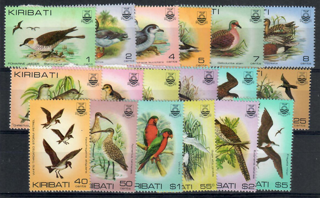 KIRIBATI 1982 Definitives Birds. Set of 18 less the 55c. - 22049 - UHM image 0