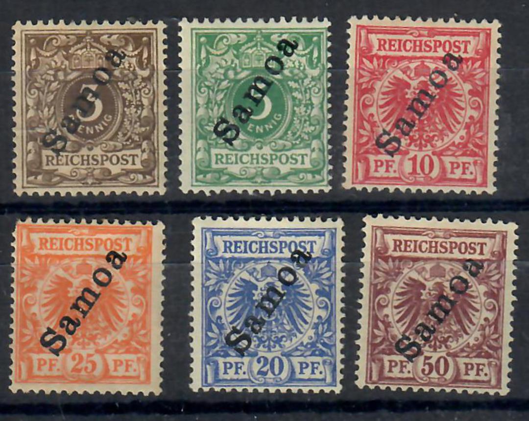 SAMOA 1900 Definitives. Set of 6. - 22106 - Mint image 0
