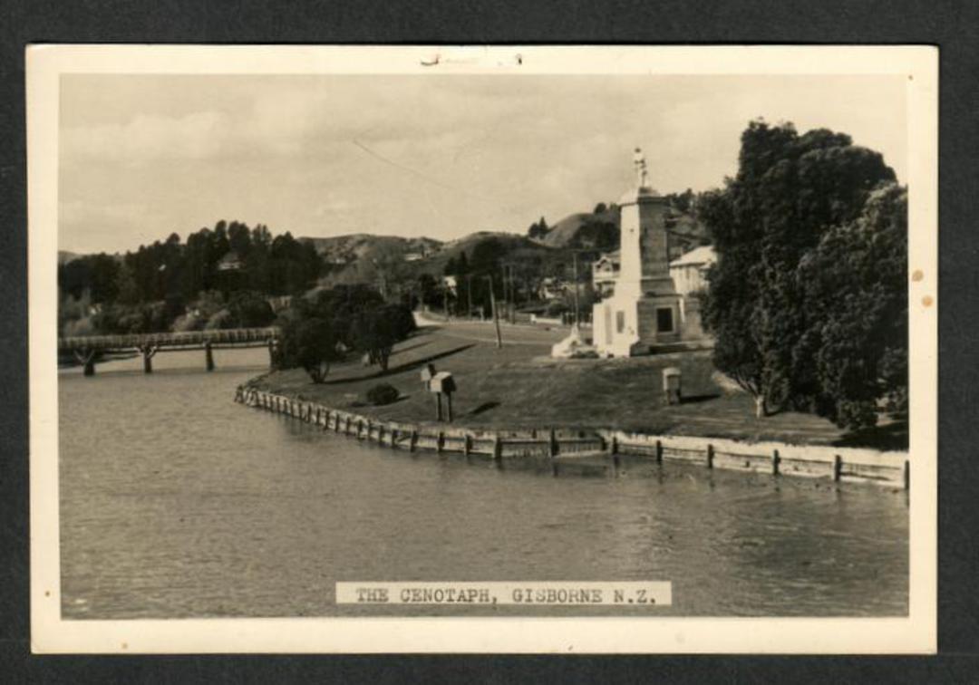 Real Photograph of The Cenotaph Gisborne. - 48171 - Postcard image 0