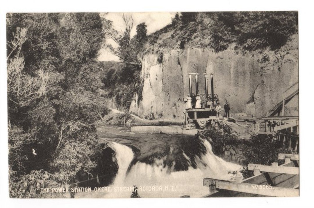 Postcard of the Power Station Okere Stream Rotorua. - 246132 - Postcard image 0