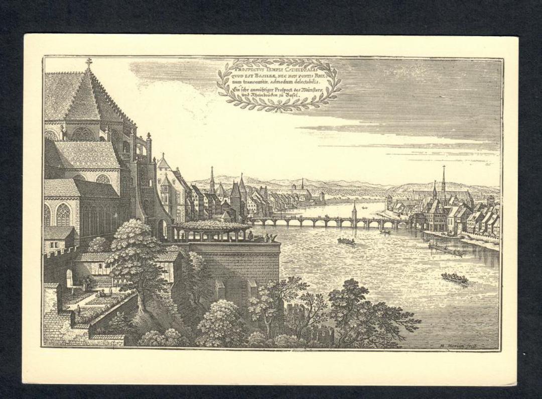 SWITZERLAND Modern Postcard of Engraving of Tembel Basel. - 444700 - Postcard image 0