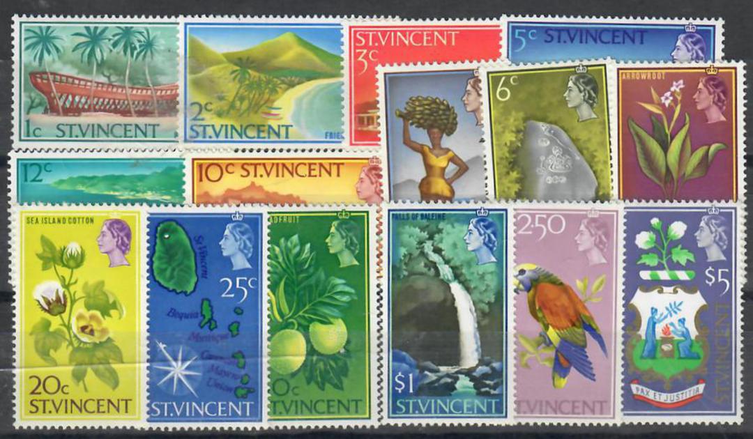 ST VINCENT 1965 Definitives. Set of 15. - 23005 - LHM image 0