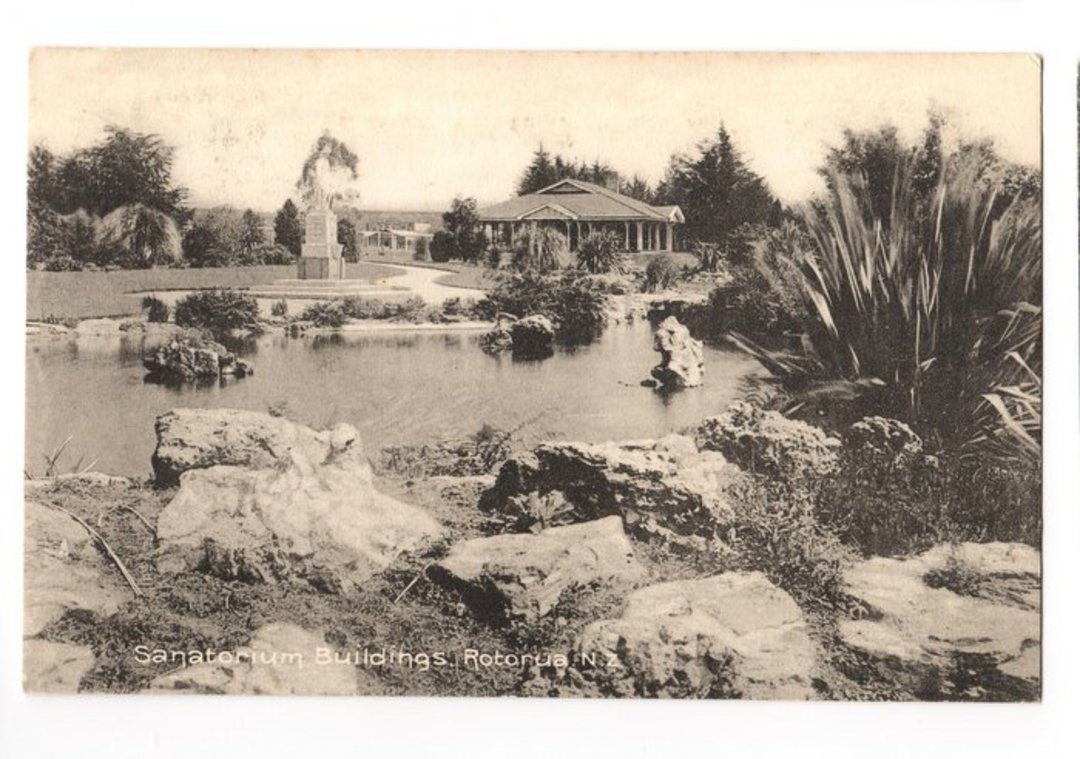 Postcard of Sanatorium Building Rotorua. - 46106 - Postcard image 0