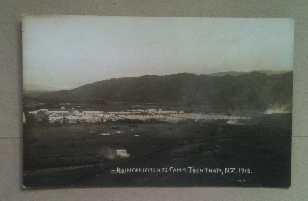 Real Photograph of Reinforcements Camp Trentham in 1915. - 40117 - Postcard image 0