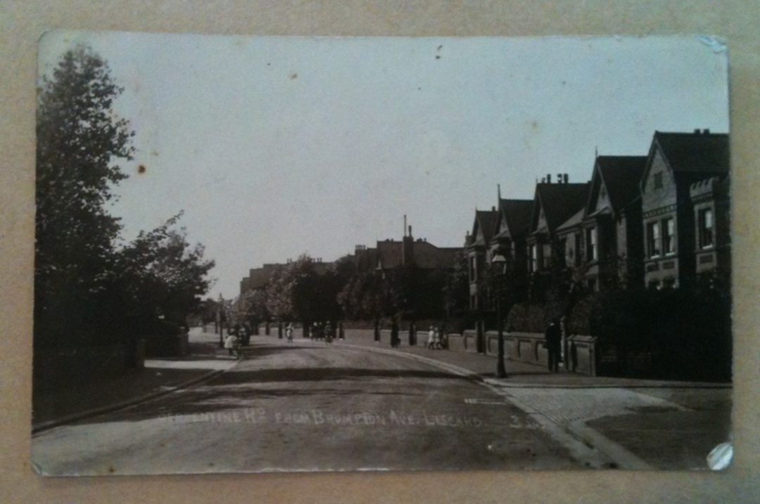 Real Photograph of Serpentine Rd from Brompton Ave Liscard. Dull corners. - 242589 - Postcard image 0